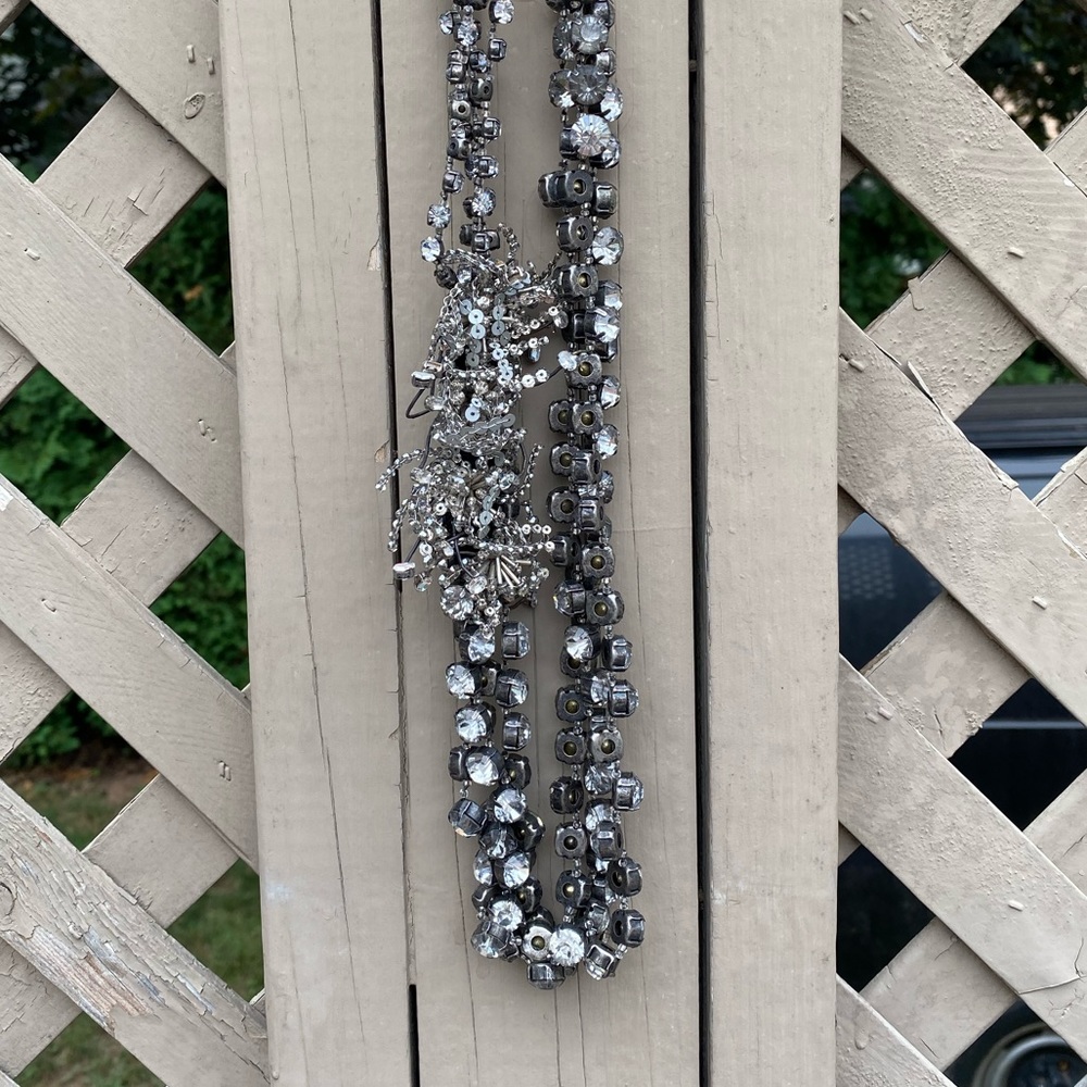 Simply Vera Silver Sparkle Necklace with Black Tie - Picture 11 of 12